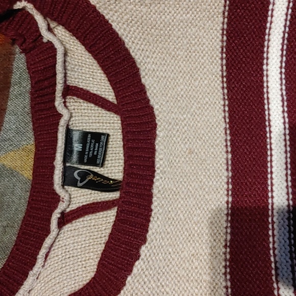 Red Paint Long Sweater Sz M - Picture 2 of 3